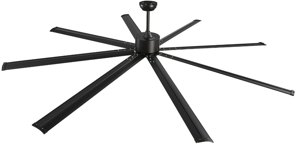 VEVOR 244 cm aliumininis ventiliatorius be šviesos