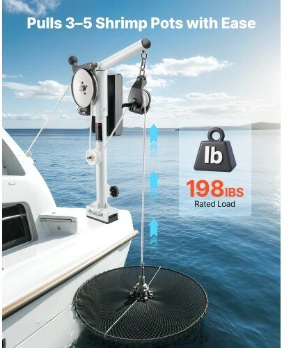 VEVOR Elektrinis jūros gėrybių traukiklis 12V 1200W