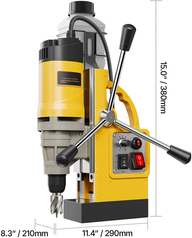 VEVOR Magnetinis grąžtas 1400 W 6 antgaliai