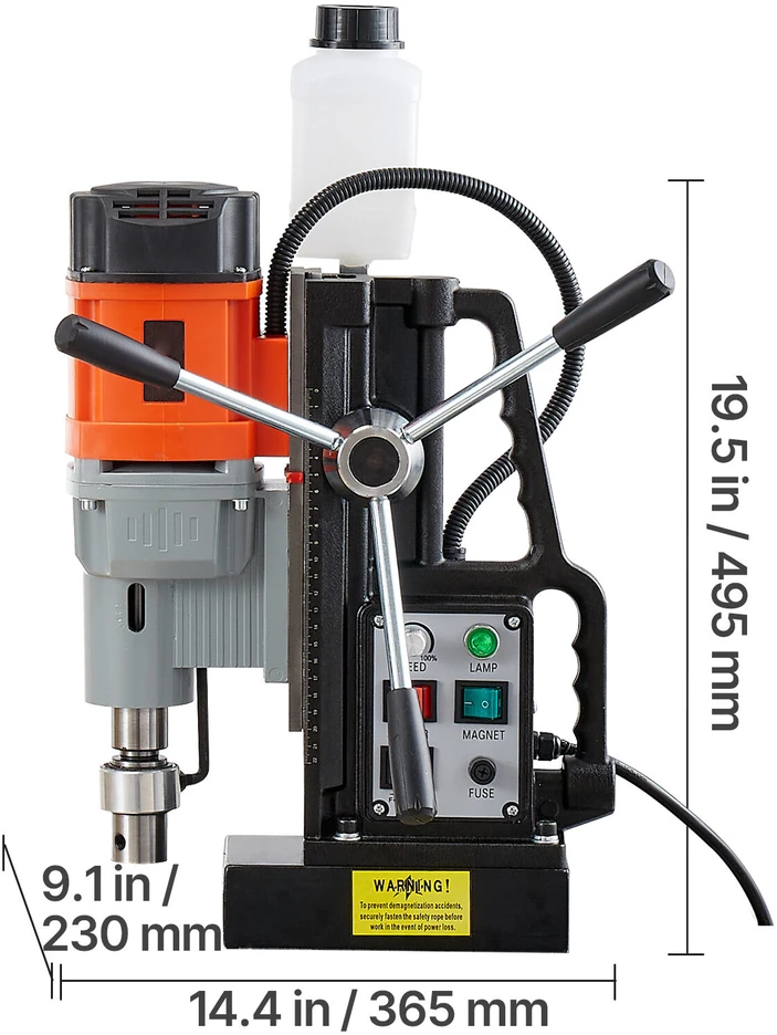 VEVOR Magnetinė gręžimo mašina 1500 W 60 mm