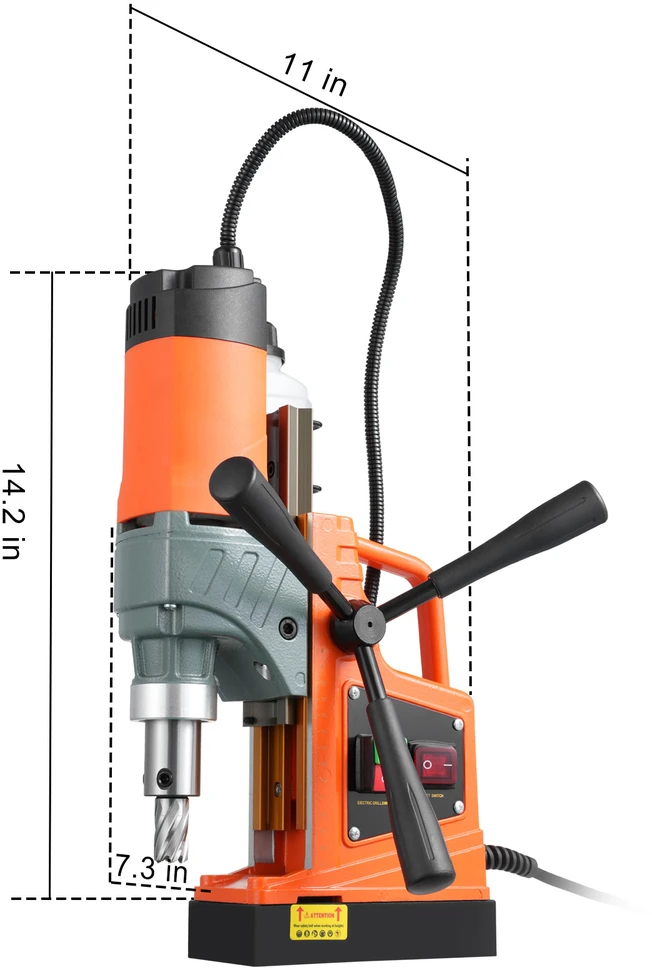 VEVOR Magnetinė gręžimo mašina 1450W 12500N 850 aps./min.
