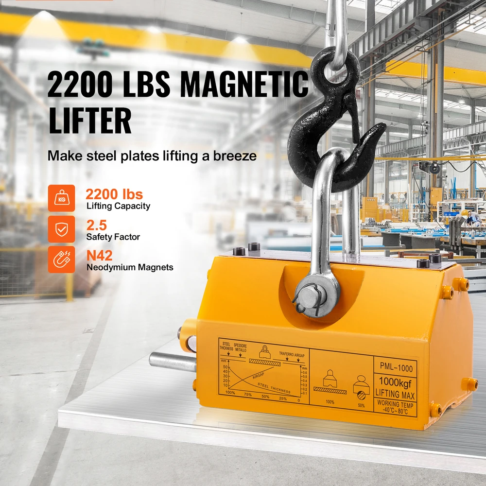 VEVOR Magnetinis keltuvas 1000 kg su išleidimu