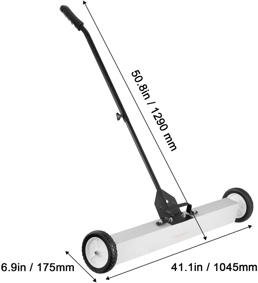 VEVOR 55 kg magnetinis vežimėlis su ratais