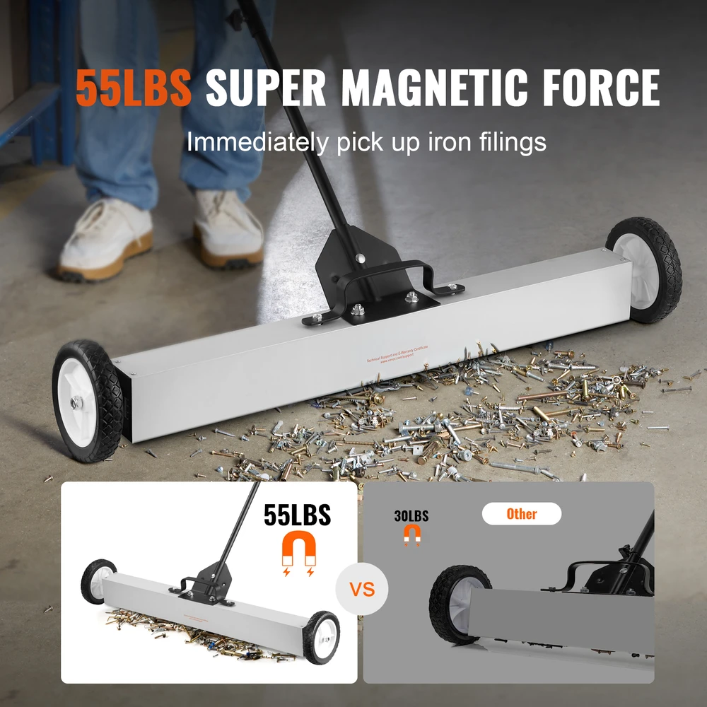 VEVOR 55 kg magnetinis vežimėlis su ratais