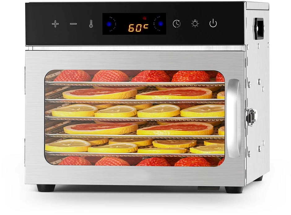 VEVOR 6 dėklų maisto džiovintuvas nerūdijantis plienas 400W