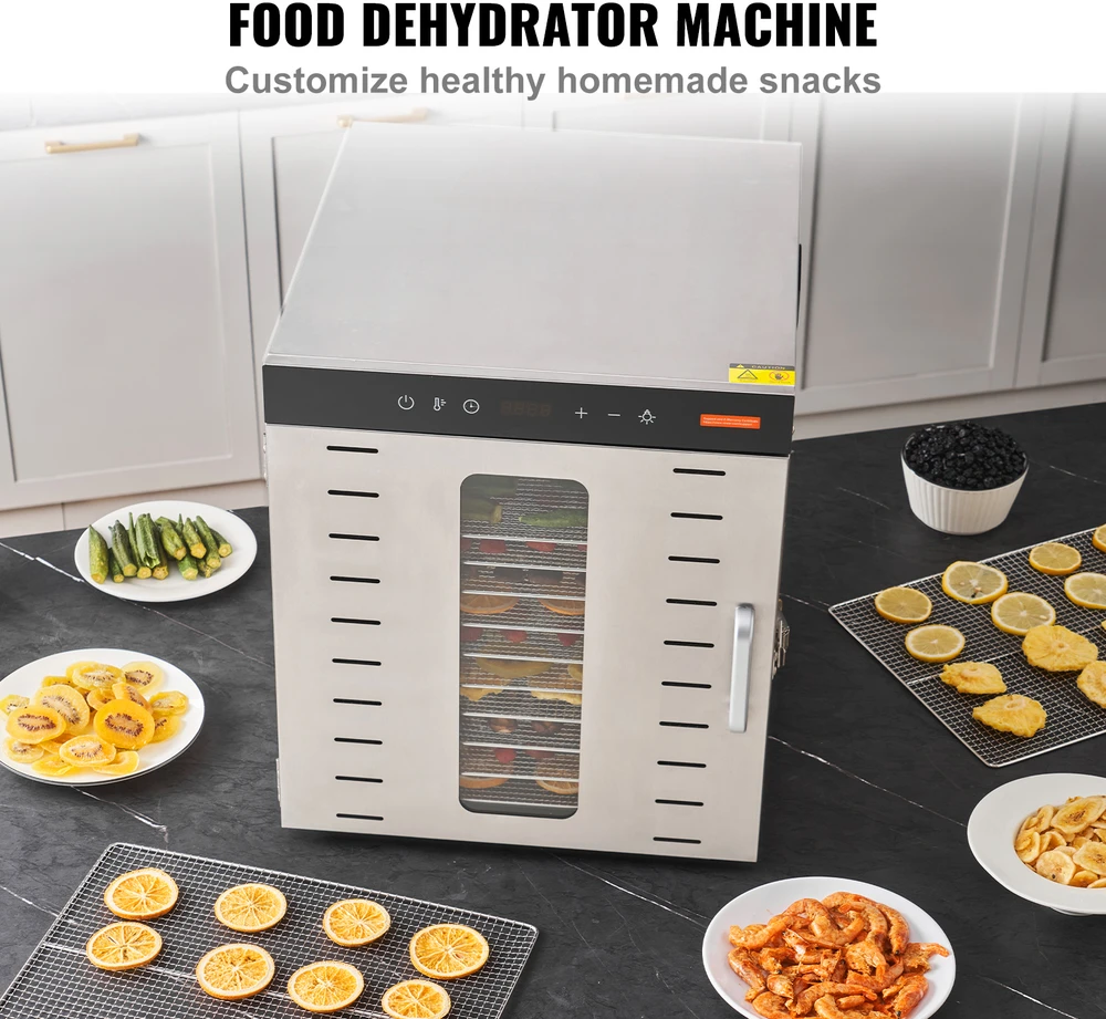 VEVOR 10 padėklų maisto džiovintuvas 1000W