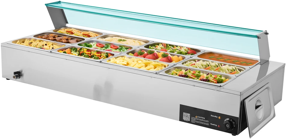 VEVOR Elektrinis maisto šildytuvas 12 padėklu