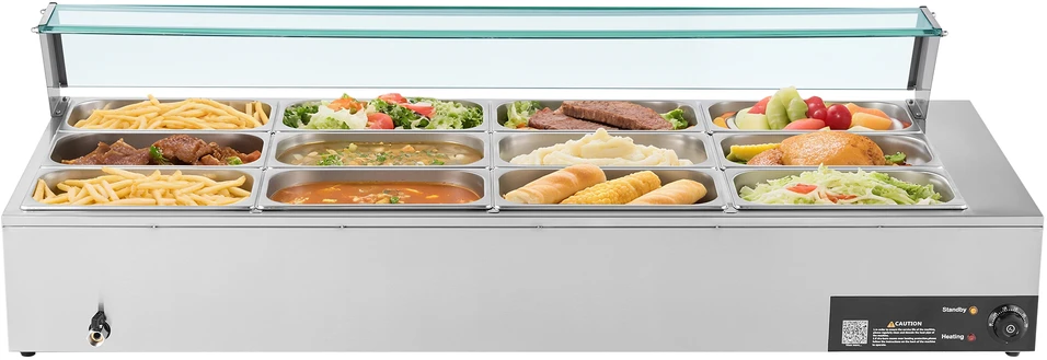 VEVOR Elektrinis maisto šildytuvas 12 padėklu