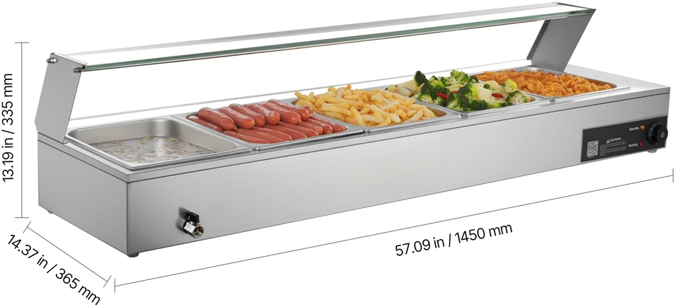 VEVOR elektrinė restoranų maisto šildyklė