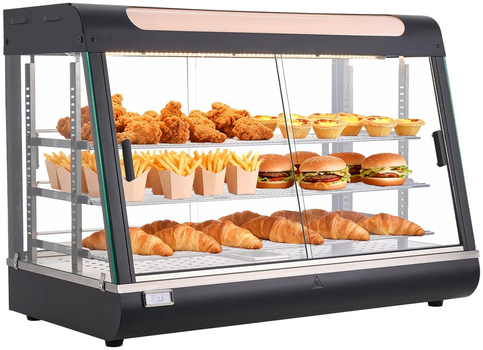 VEVOR Trijų lygių maisto šildytuvas 130L