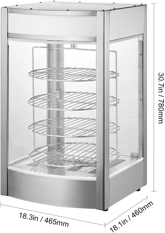 VEVOR Elektrinis 4 lygių picos šildytuvas 36 cm