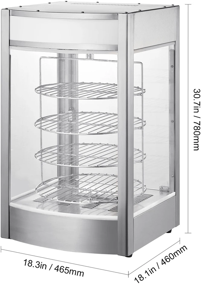 VEVOR Elektrinis 4 lygių picos šildytuvas 36 cm