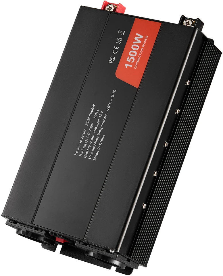 VEVOR Modifikuotas sinusinis keitiklis 1500W 12V į 230V