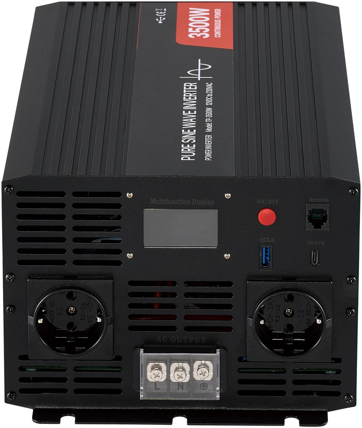 VEVOR 3500W galios keitiklis, 12V DC iki 230V AC
