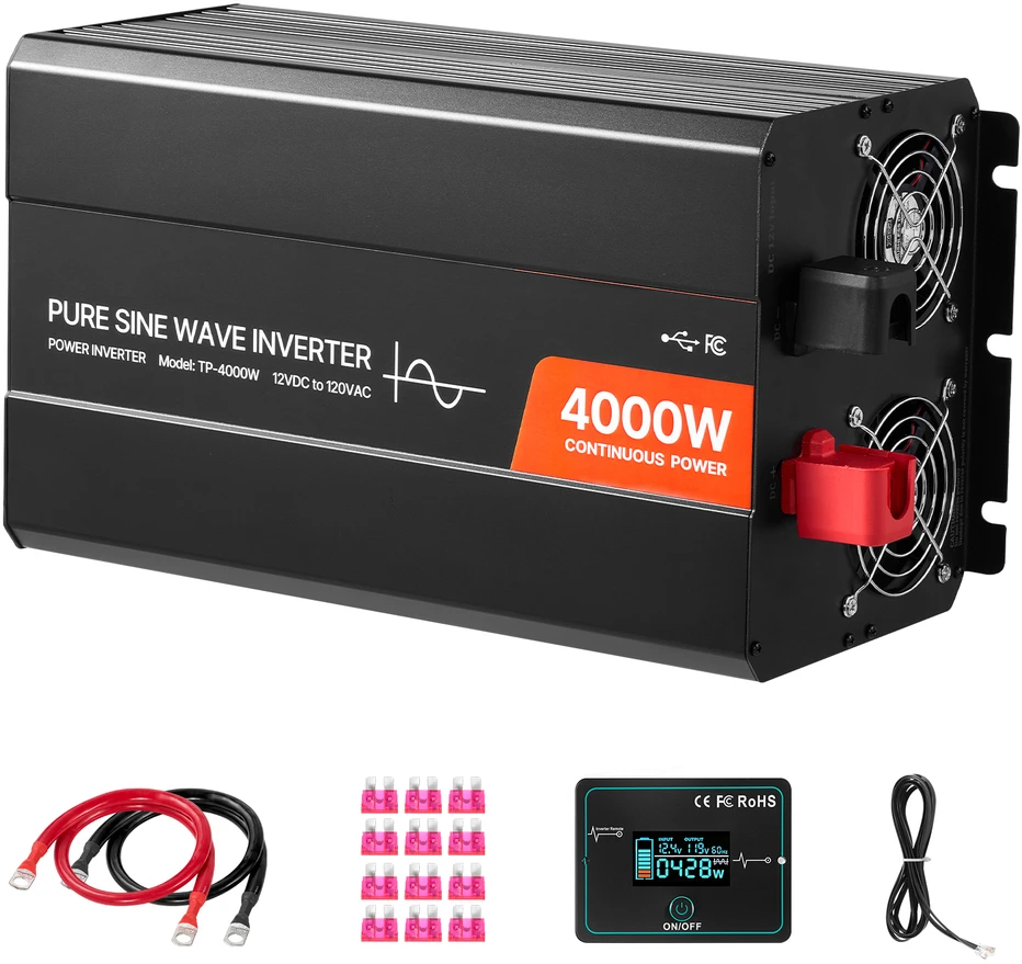 VEVOR 4000W galios keitiklis automobiliams ir RV