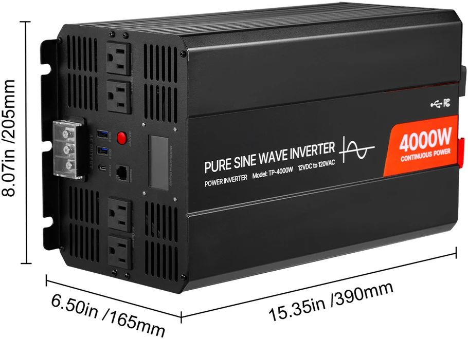 VEVOR 4000W galios keitiklis automobiliams ir RV