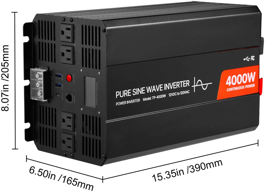 VEVOR 4000W galios keitiklis automobiliams ir RV
