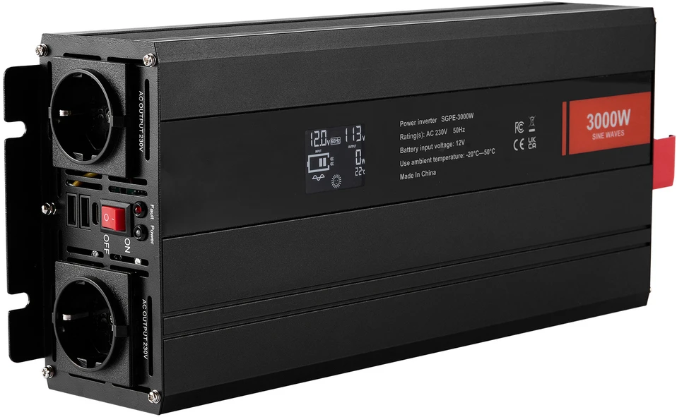 VEVOR Grynos sinusinės bangos inverteris 3000W