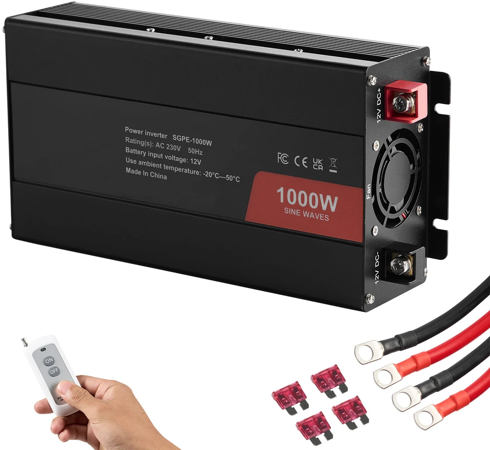 VEVOR 1000W grynasis sinusinės bangos inverteris