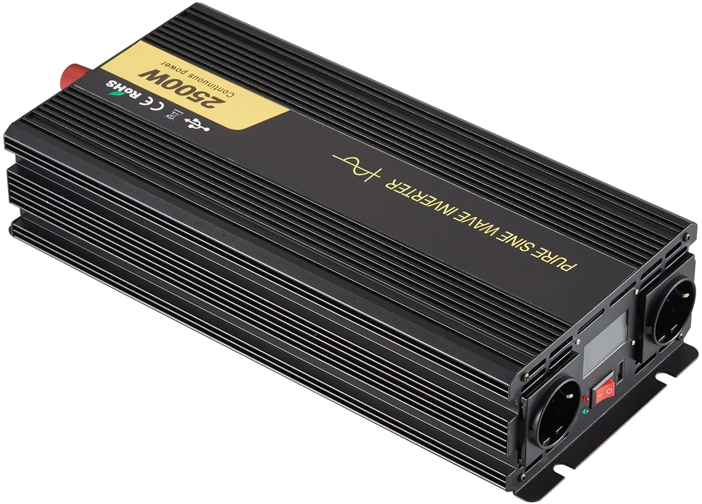 VEVOR Grynos sinusinės bangos keitiklis 2500W, USB