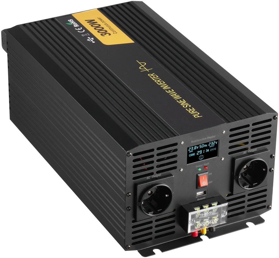 VEVOR Švarios sinusinės bangos inverteris 3000W