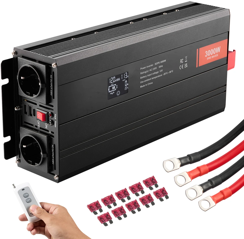 VEVOR Grynos sinusinės bangos inverteris 3000W