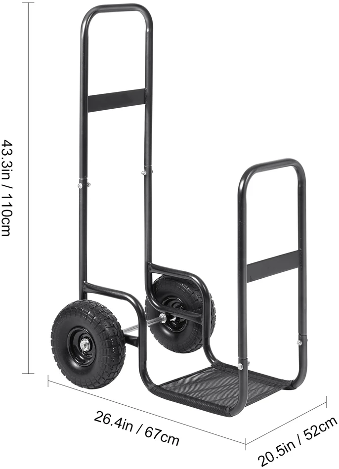 VEVOR Malkų vežimėlis 113.4kg talpos