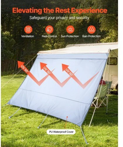 VEVOR RV markizės saulės uždanga, 2 x 3.3 m