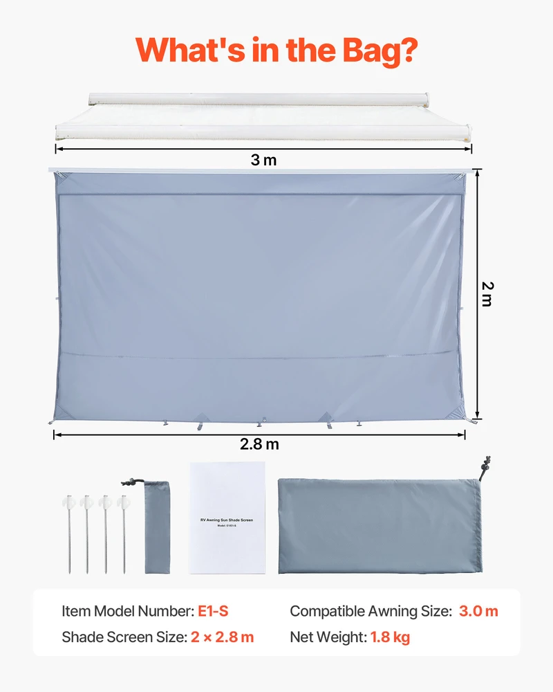 VEVOR Sodo palapinės pavėsinė 2 x 2.8 m