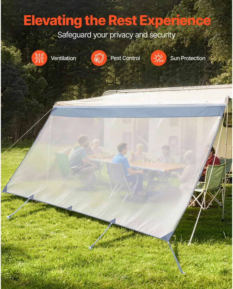 VEVOR RV tentinė saulės užuolaida 2 x 4,3 m