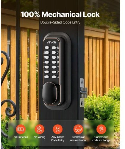 VEVOR mechaninė užrakto sistema su kodu