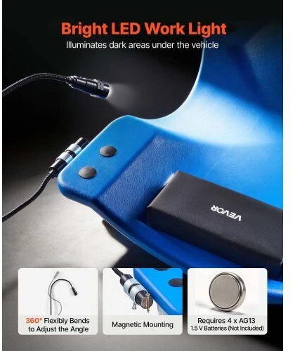 VEVOR 1 m mechaniko gultas su LED, 158 kg