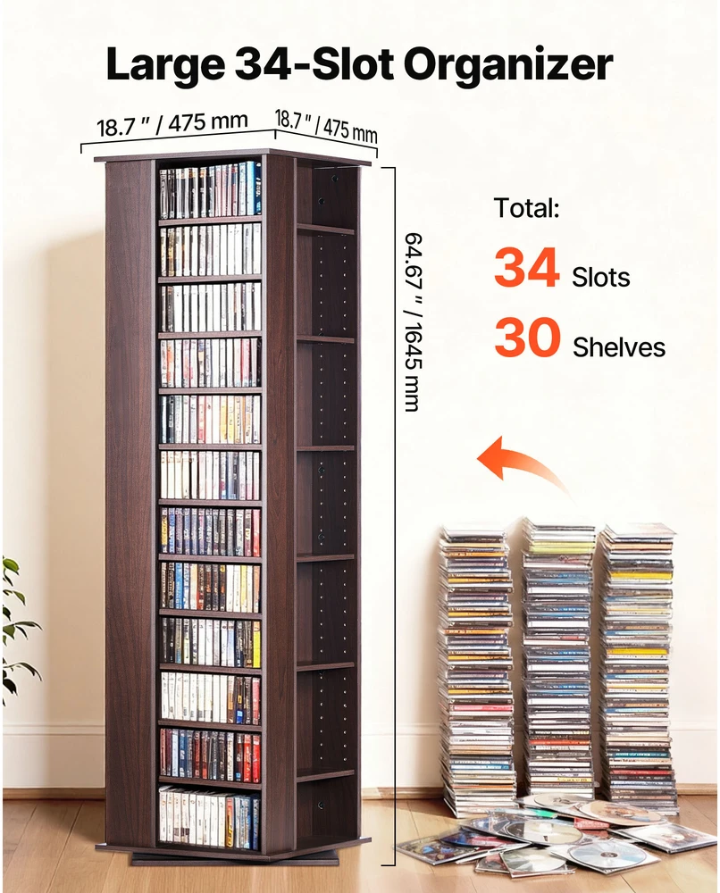 VEVOR Sukantis 4 pusių medijos bokštas, 1040 CD