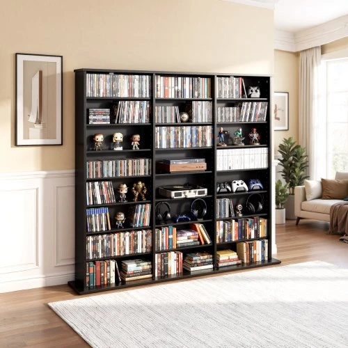 Sofa VEVOR Multimedijos saugojimo spinta, 8 lygių