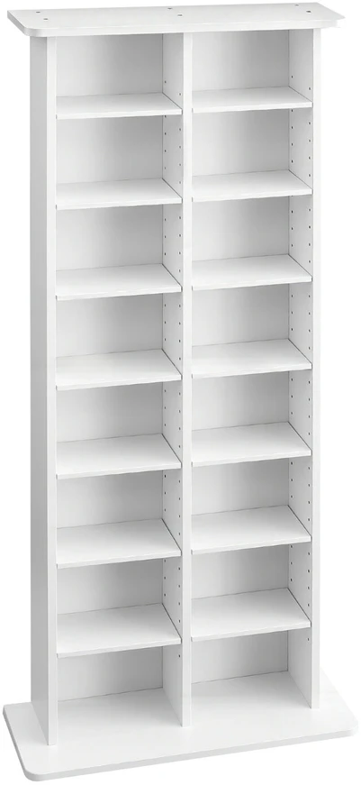 VEVOR 8 pakopų medijos saugykla, balta