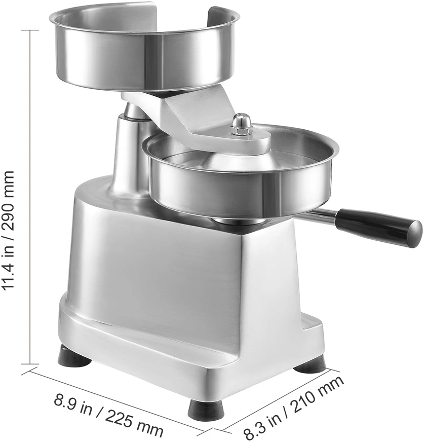 VEVOR Komercinė mėsainių formuotoja, 150mm