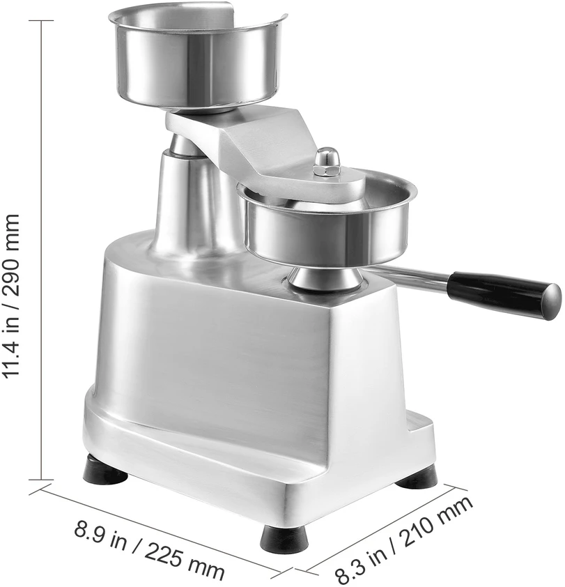 VEVOR Komercinis mėsainių formuotojas, 100mm