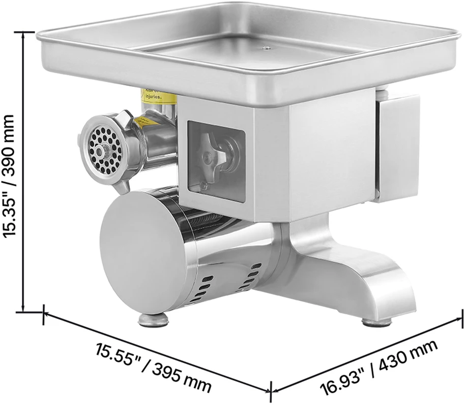 VEVOR Elektrinė mėsmalė 11 kg/min dešrų gaminimui