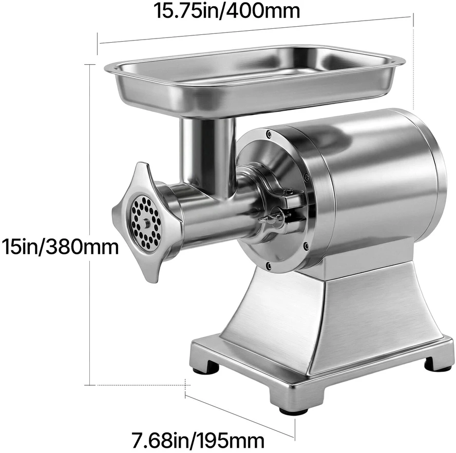 Mėsmalė VEVOR Komercinis mėsos malūnas, 4.2kg/min