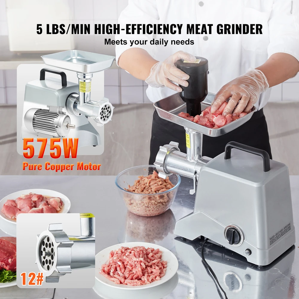 VEVOR Elektrinė mėsmalė 2,27 kg/min pajėgumas 575 W