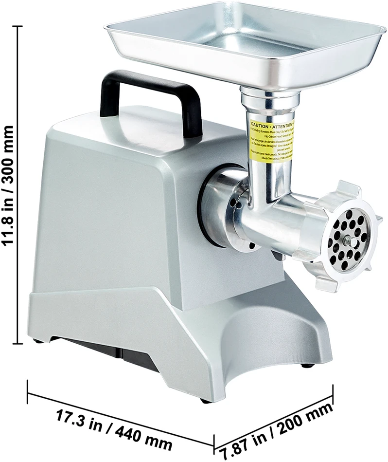 VEVOR Elektrinė mėsmalė 2,27 kg/min pajėgumas 575 W