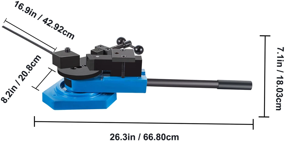 VEVOR SBG-40 metalo lenkimo suktuvas