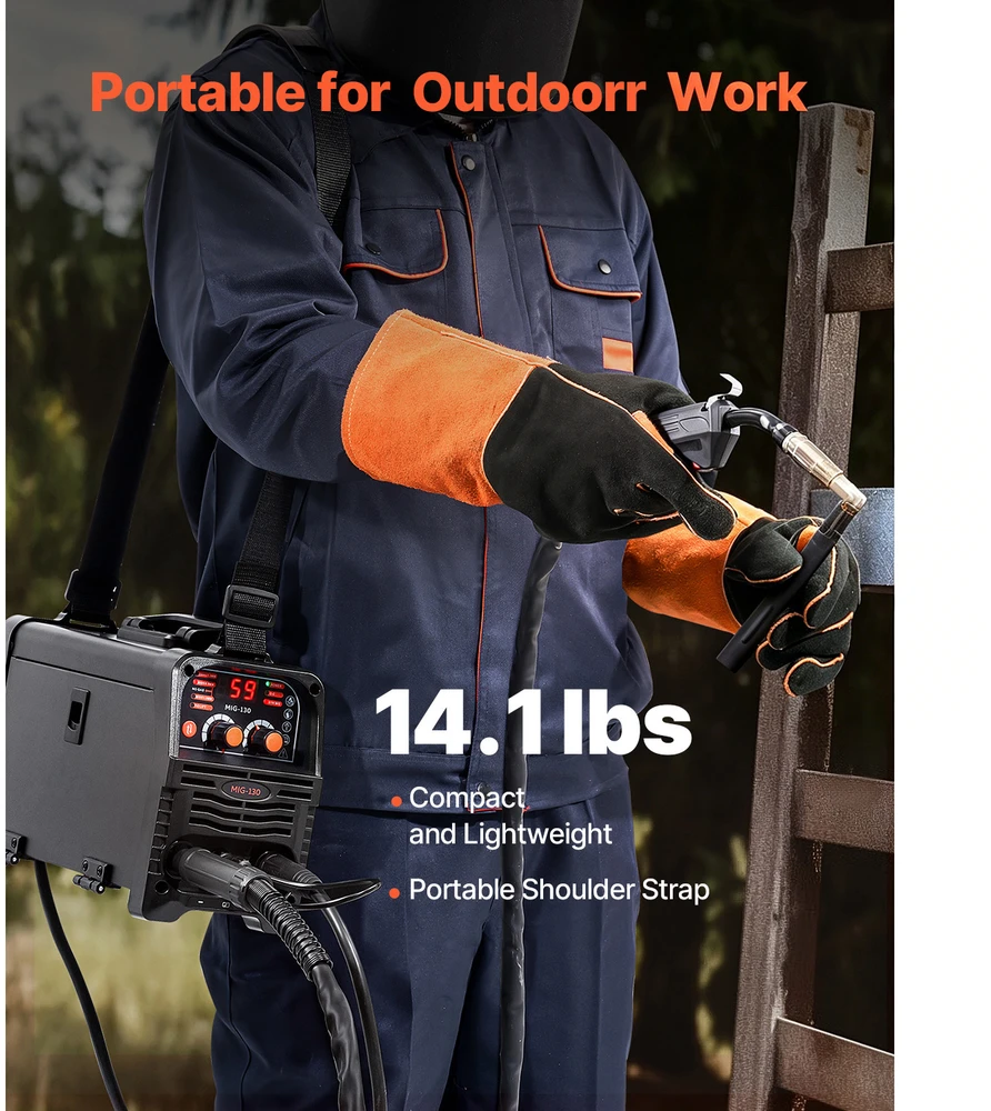 VEVOR 130A 3-in-1 suvirinimo aparatas MIG