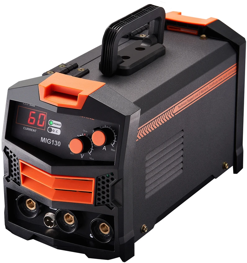 VEVOR 130 A be dujų MIG suvirinimo aparatas su IGBT