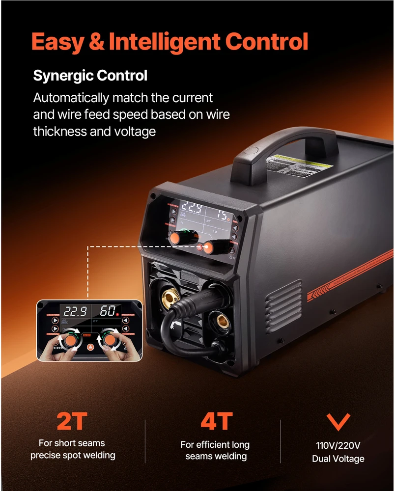 VEVOR MIG suvirinimo aparatas 200A 4-in-1
