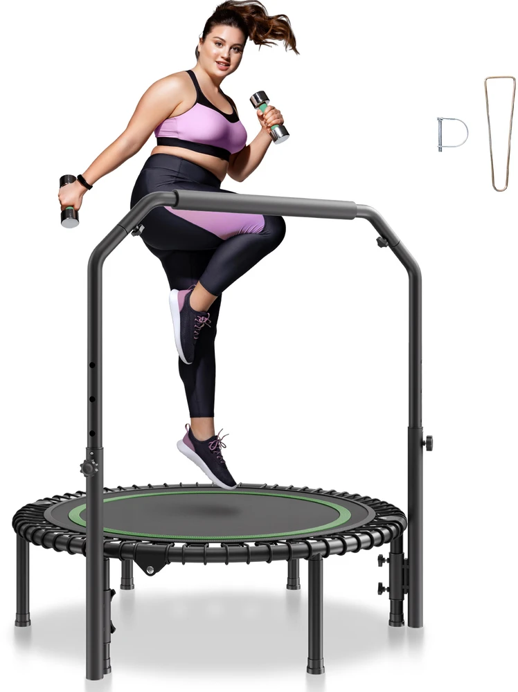 VEVOR 40" sulankstomas mini fitneso batutas su rankena