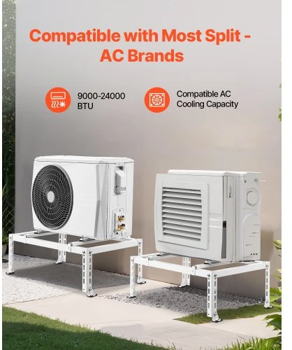VEVOR Reguliuojamas pagrindas mini split kondicionieriui 9000-24000 BTU