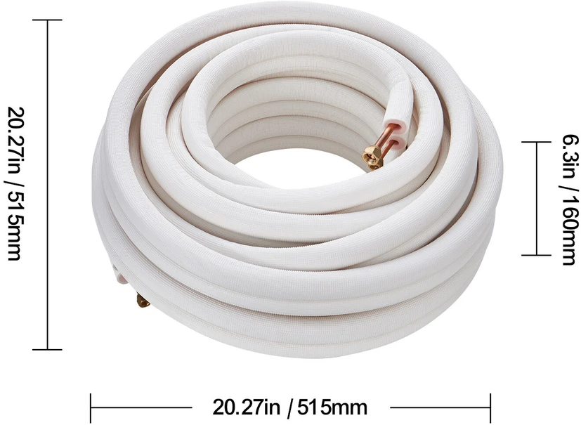 VEVOR 15240 mm mini išrauto vamzdynas oro kondicionieriui