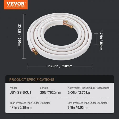 VEVOR 7620 mm mini skirstymo linija oro kondicionieriams