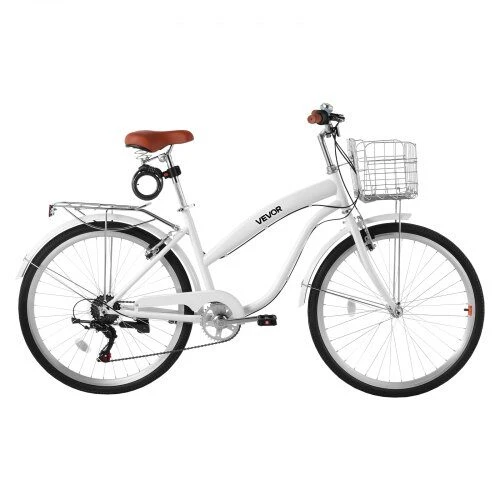 Moteriškas miesto dviratis VEVOR SCB2672-RQW, 66 cm ratai